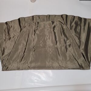 Olive sage green satin maxi skirt
